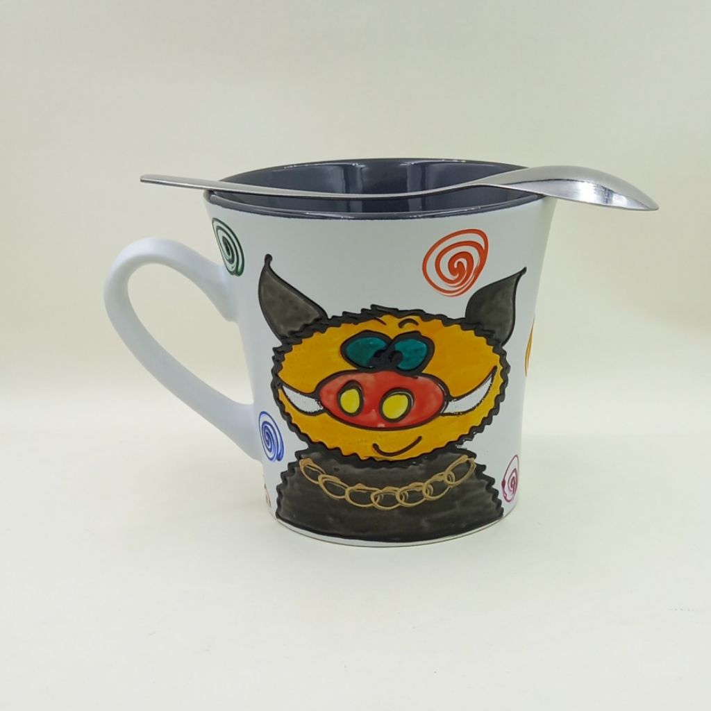 Ręcznie malowany kubek 400 ml "Kubek Dzika"