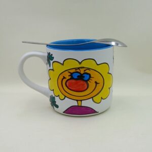 Ręcznie malowany kubek 400 ml "Kubek Szczęściary"