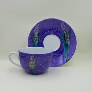 Ręcznie malowana filiżanka 200 ml "Lawenda"
