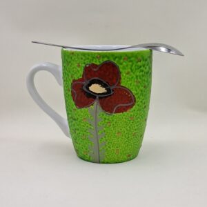 Ręcznie malowany kubek 330 ml "Maczki"