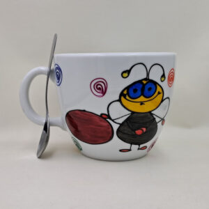 Wielki, ręcznie malowany kubek 1 litr "... bądź jak żuk..."