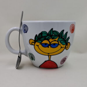 Wielki, ręcznie malowany kubek 1 litr " Wielki kubek..."