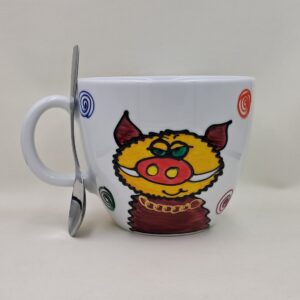 Wielki, ręcznie malowany kubek 1 litr "Kubek Dzika"