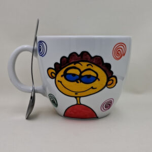 Wielki, ręcznie malowany kubek 1 litr "...wyjątkowego faceta"