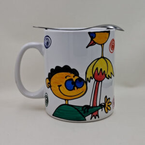 Ręcznie malowany, wielki kubek 900 ml "... Faceta z dużym..."