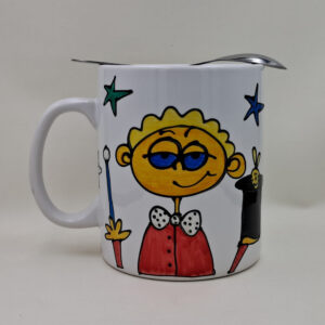 Ręcznie malowany, wielki kubek 900 ml "...Czarującego Faceta"