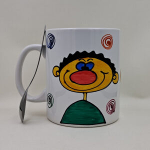 Ręcznie malowany, wielki kubek 900 ml "...konkretnego faceta"