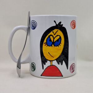 Ręcznie malowany, wielki kubek 900 ml "Kubek Zołzy"