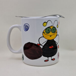 Ręcznie malowany, wielki kubek 900 ml "...bądź jak żuk..."