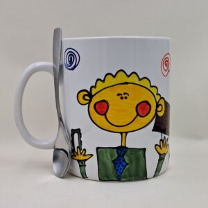 Ręcznie malowany, wielki kubek 900 ml "Z zawodu: Dyrektor"