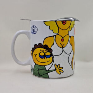 Ręcznie malowany, wielki kubek 900 ml "...Pieszczocha"