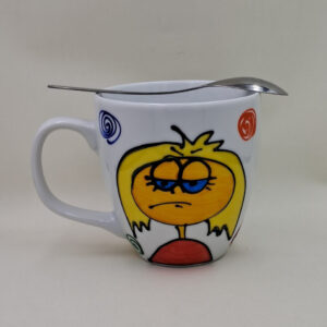 Ręcznie malowany, duży kubek 450 ml "Jeśli Kobieta nie ma..."