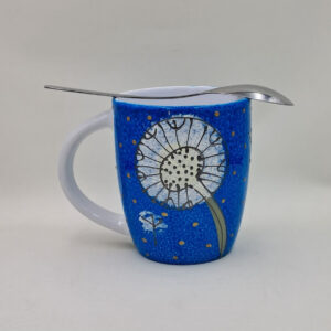 Ręcznie malowany kubek 300 ml "Dmuchawce"