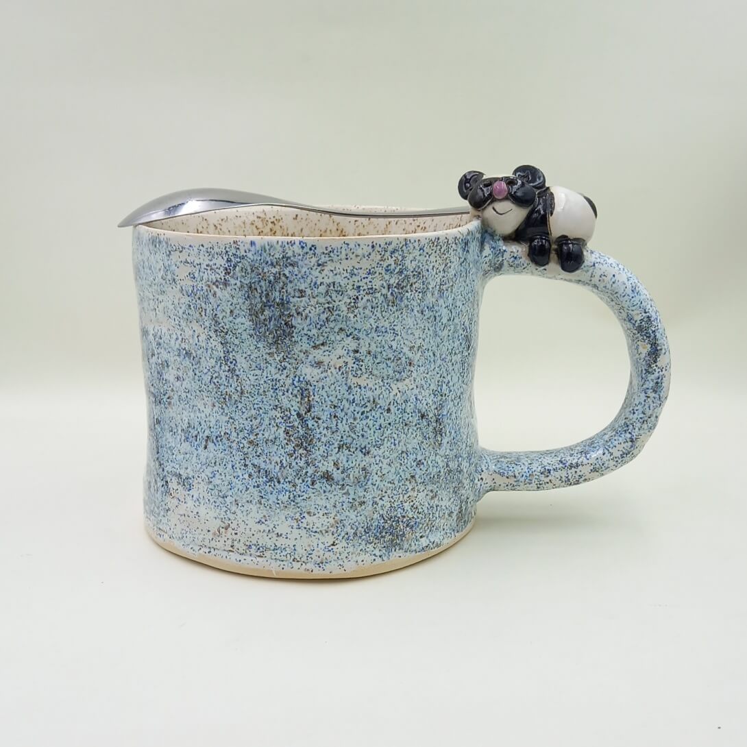 Ręcznie robiony kubek ceramiczny "Panda"