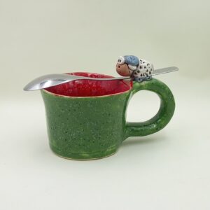 Ręcznie robiony kubek ceramiczny "Baranek"