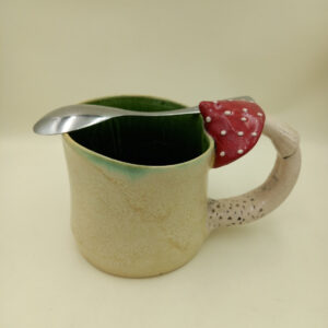 Ręcznie robiony kubek ceramiczny "Muchomor I"