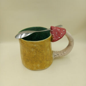 Ręcznie robiony kubek ceramiczny "Muchomor II"