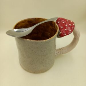 Ręcznie robiony kubek ceramiczny "Muchomor IV"