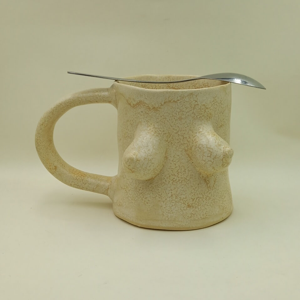 Ręcznie robiony kubek ceramiczny "Cycki I"