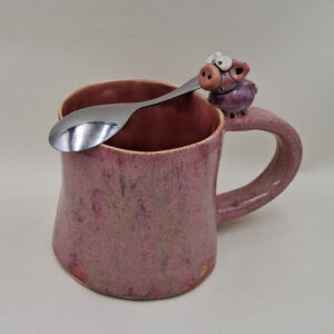 Ręcznie robiony kubek ceramiczny "Świnka"