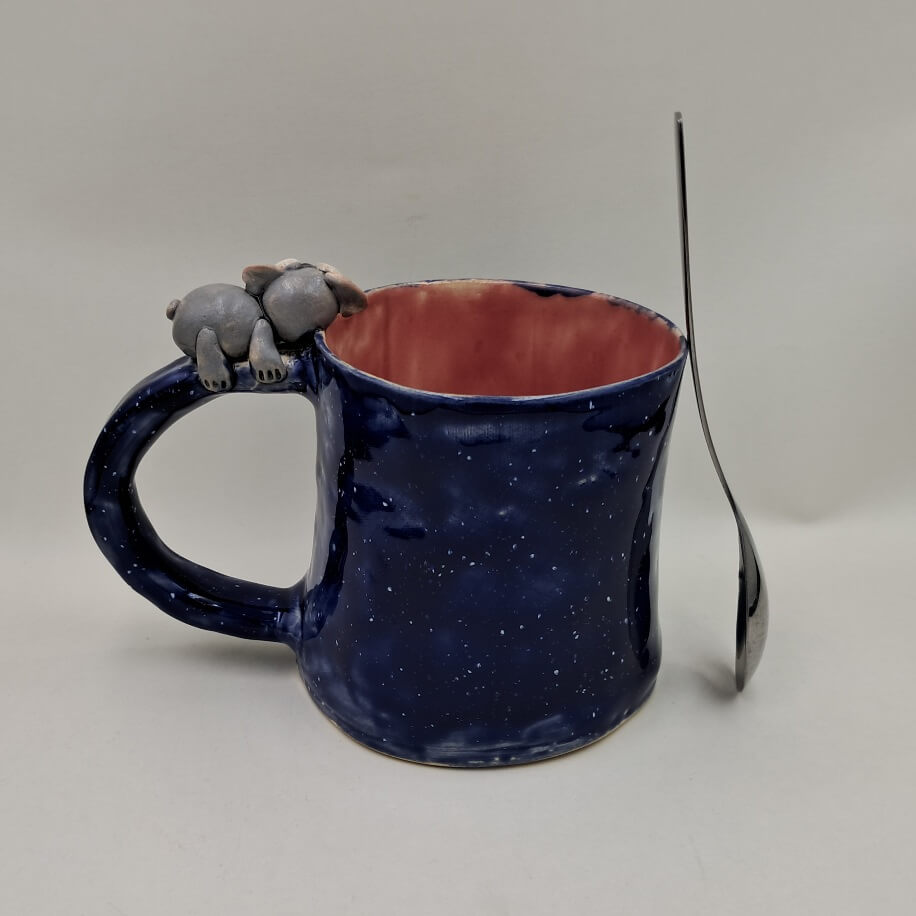 Ręcznie robiony kubek ceramiczny "Koala" - obrazek 2