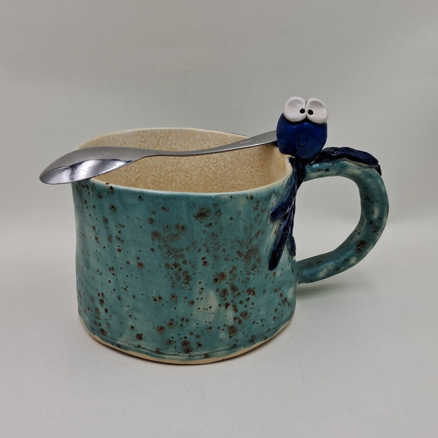 Ręcznie robiony kubek ceramiczny "Ośmiornica"