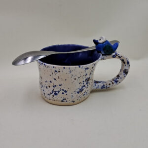 Ręcznie robiony kubek ceramiczny "Ptaszek"