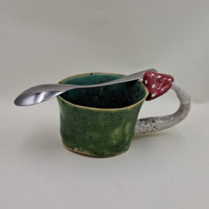 Ręcznie robiony kubek ceramiczny "Muchomor VI"