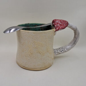 Ręcznie robiony kubek ceramiczny "Muchomor IX"