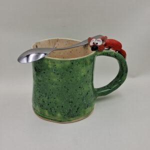 Ręcznie robiony kubek ceramiczny "Lisek"